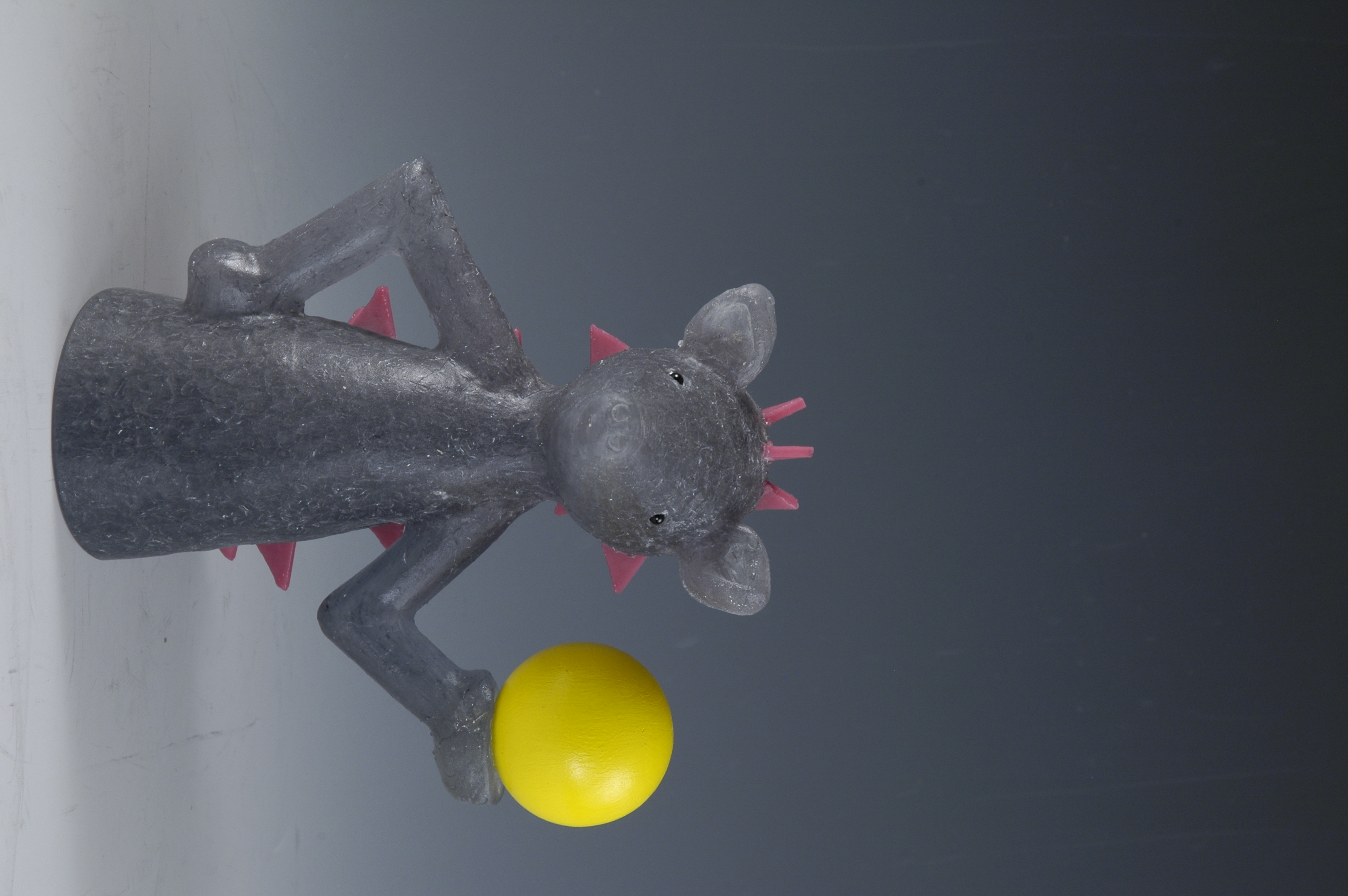 Grey Dragon With Yellow Ball
