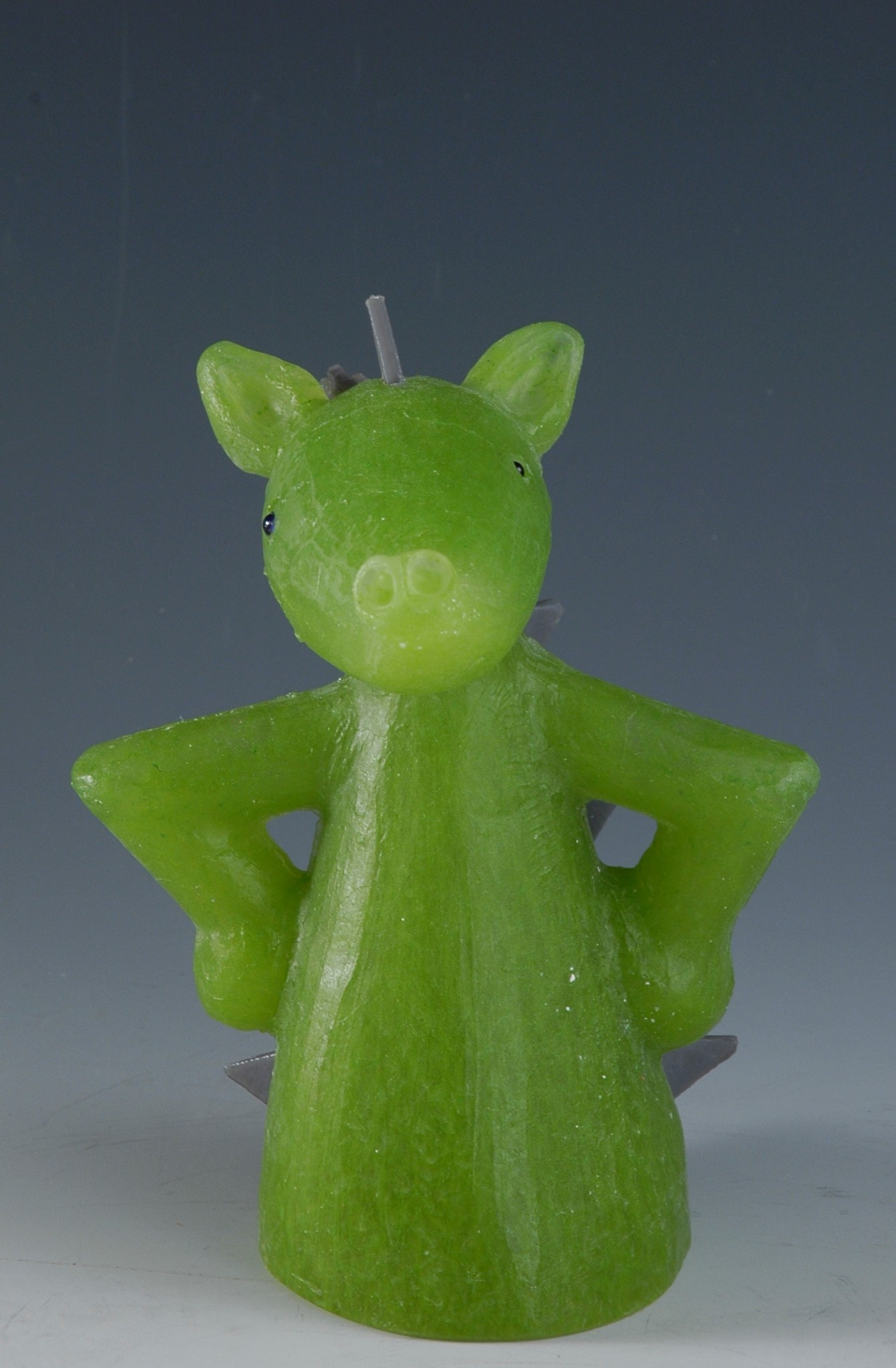 Green Dragon With Grey Spikes