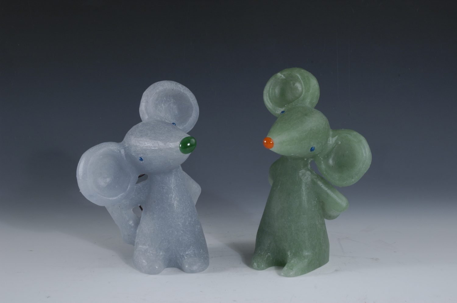 M.Reekie 'Reflect' & 'Pensive' 2021 H16.W13.D12cm H18.W12.D13cm