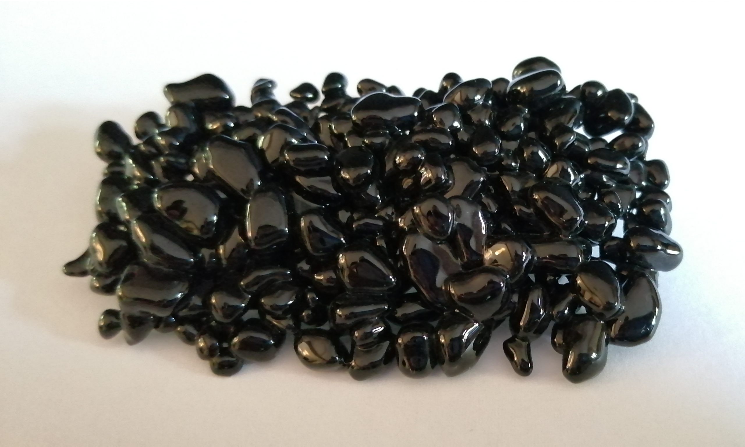 Black Glass Brooch