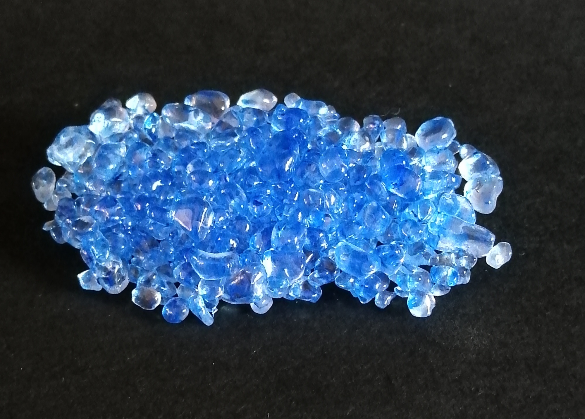 Blue Glass Brooch