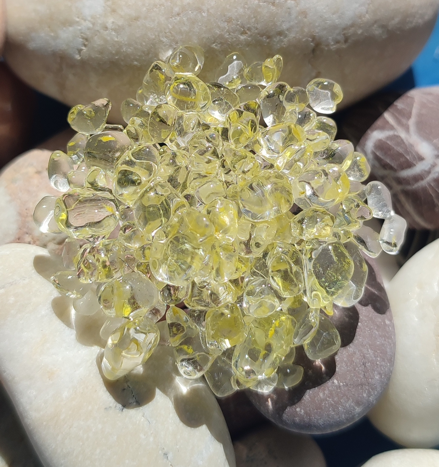 small round Yellow Pendant